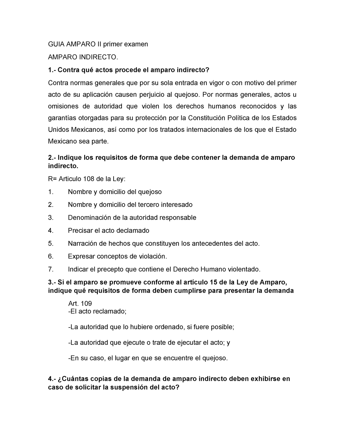 Final Guia Amparo. Final Listo - GUIA AMPARO II Primer Examen AMPARO ...