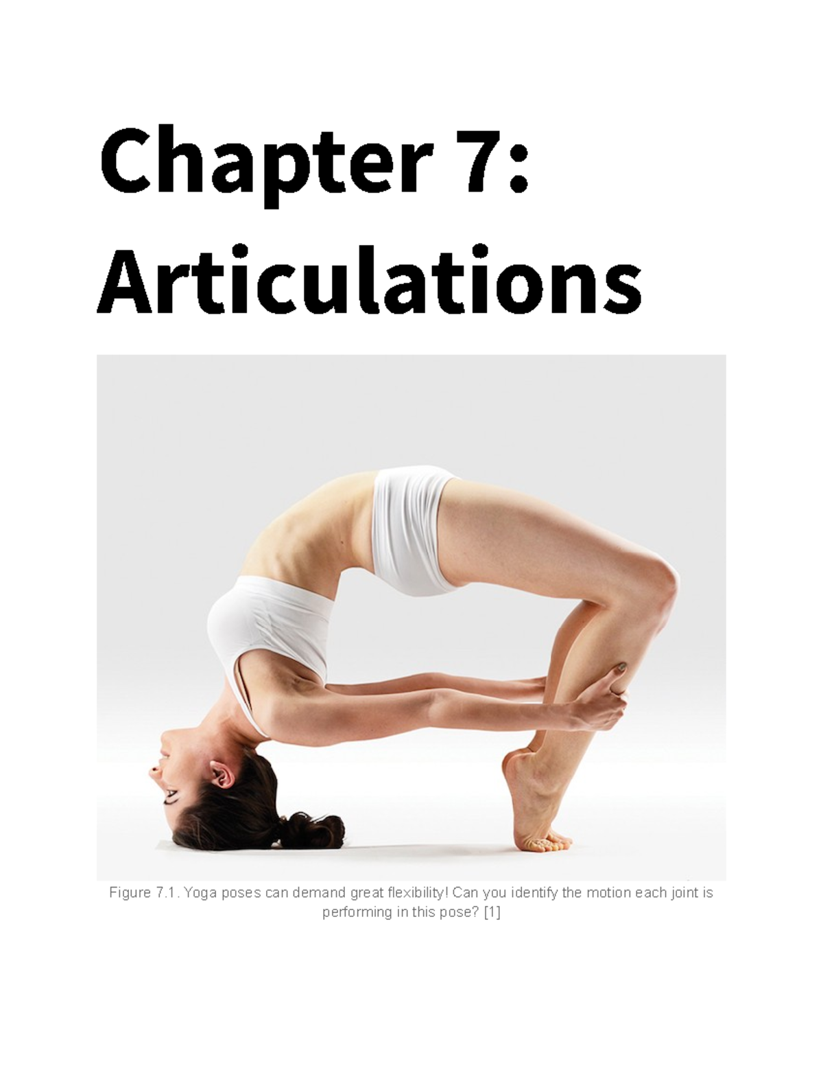 Chapter 7 Articulations - Chapter 7: Articulations Figure 7. Yoga poses ...