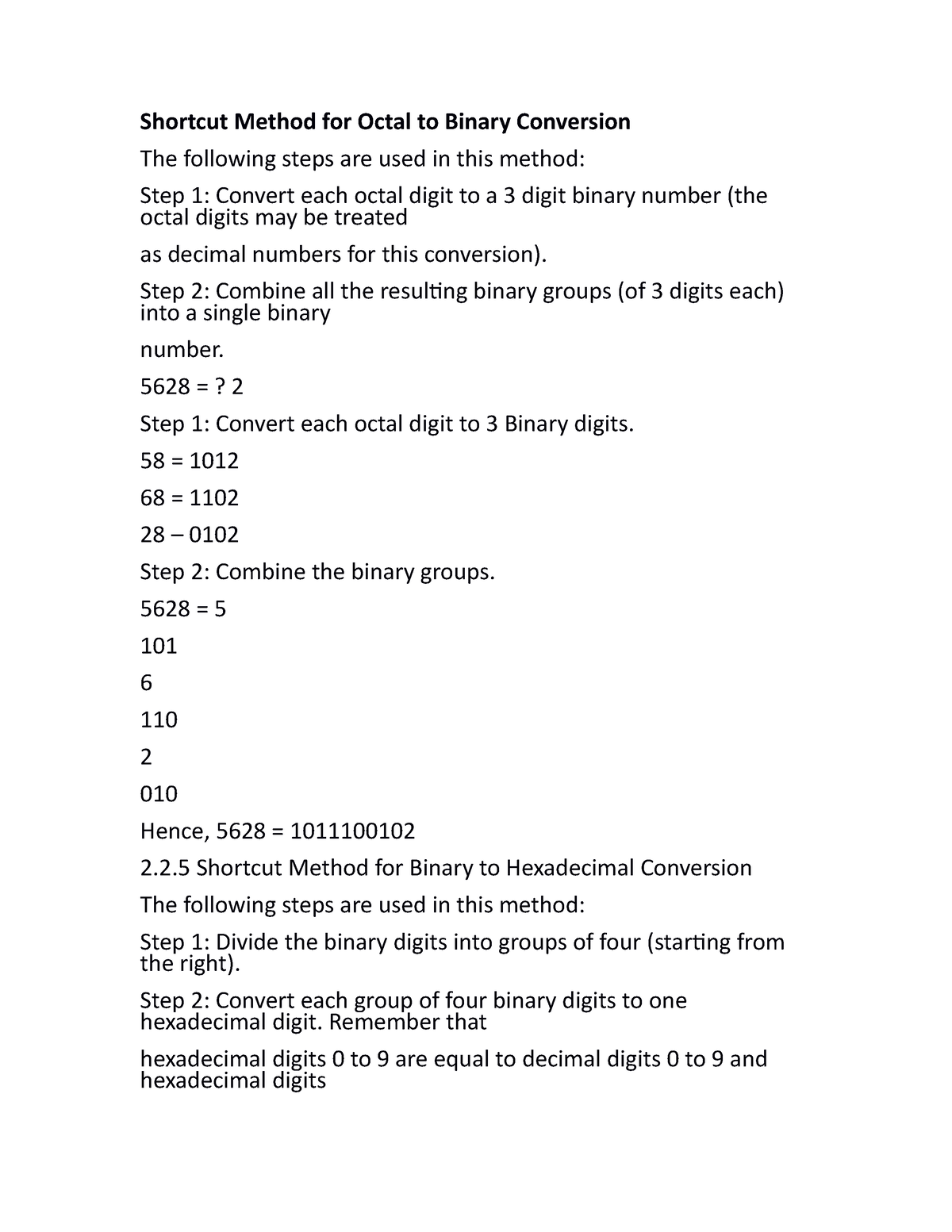 shortcut-method-for-octal-to-binary-conversion-notes-shortcut-method