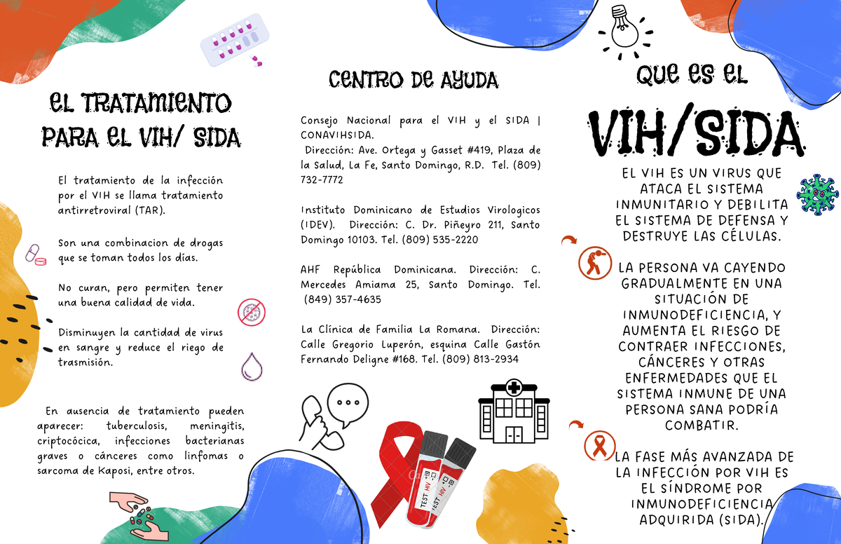 Brochure velas floral verde y rosa - EL TRATAMIENTO PARA EL VIH/ SIDA ...