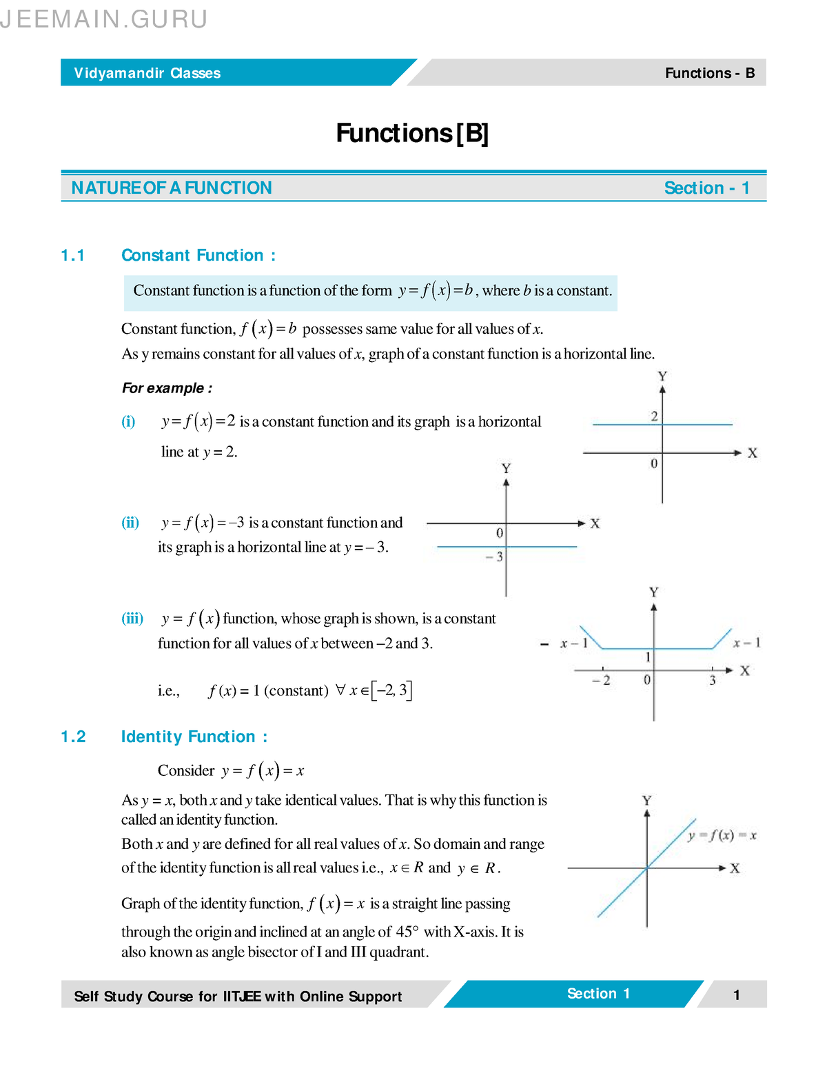 Functions (2)-jeemain - V Idyamandir Classes Functions - B ...