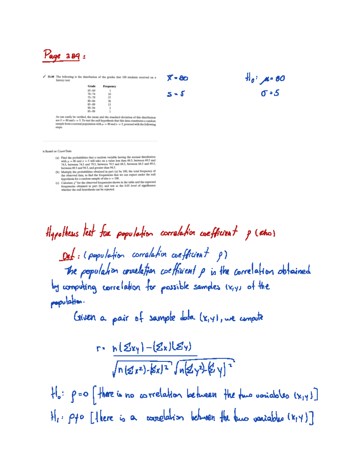 hypothesis-test-for-population-correlation-coefficient-rho-page-389