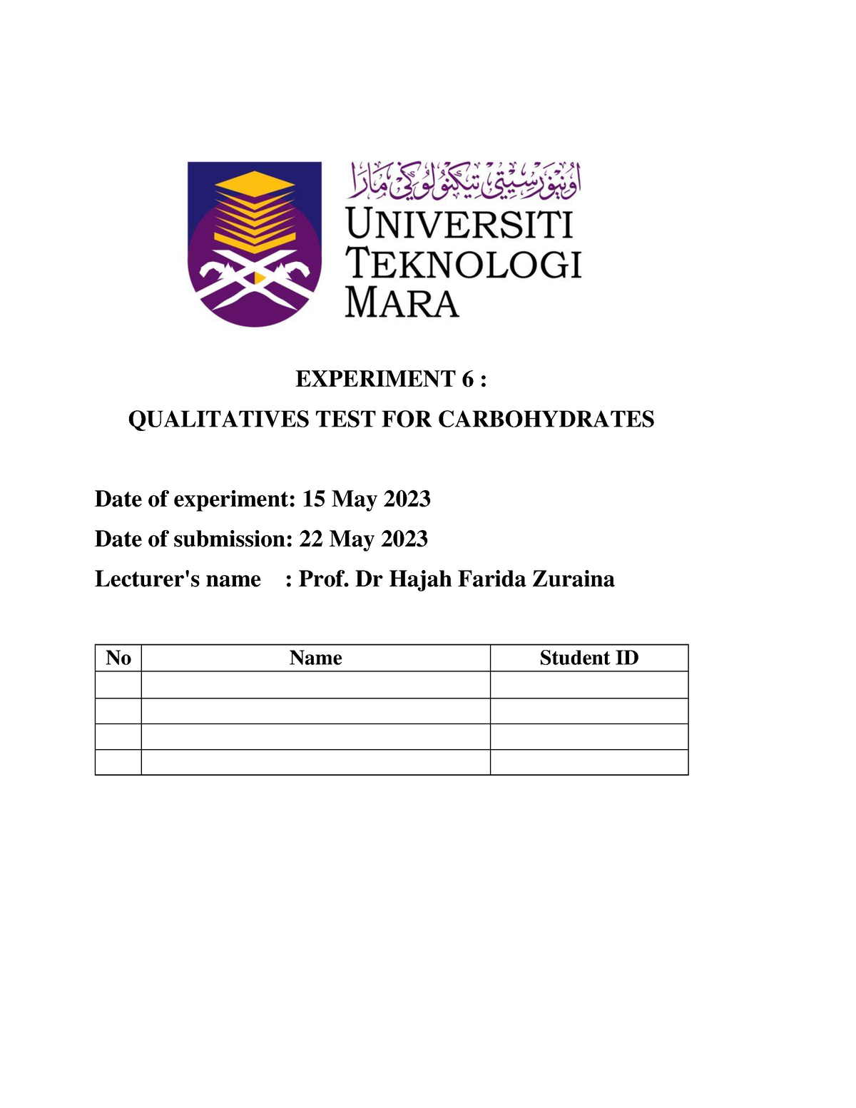 qualitatives experiment