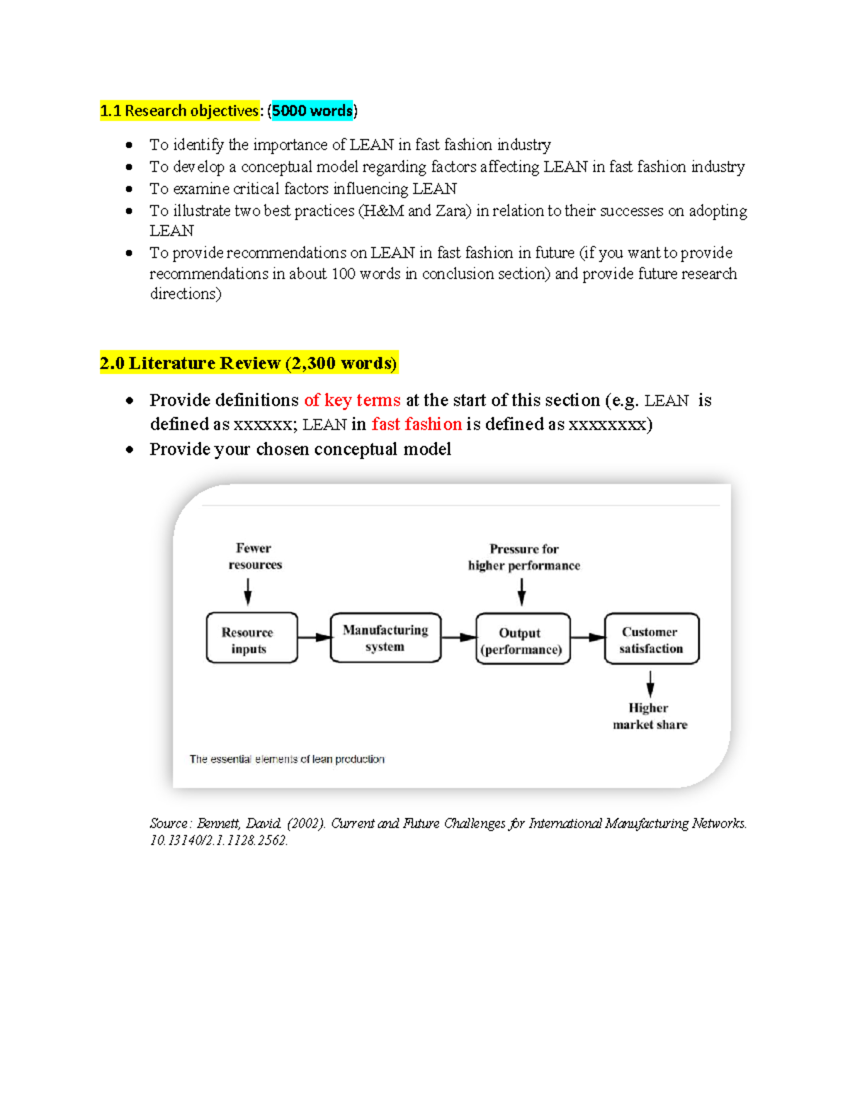 5000 essay - 1 Research objectives: (5000 words) To identify the ...