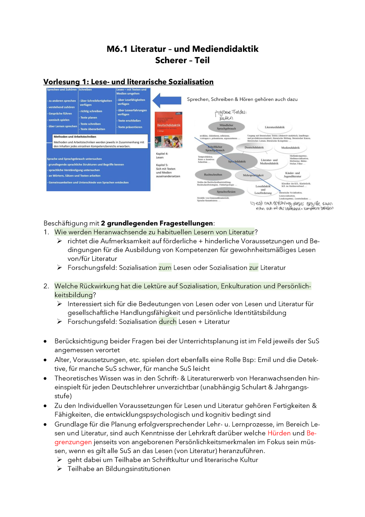 M6.1 Literaturdidaktik Zf - M6 Literatur – Und Mediendidaktik Scherer ...