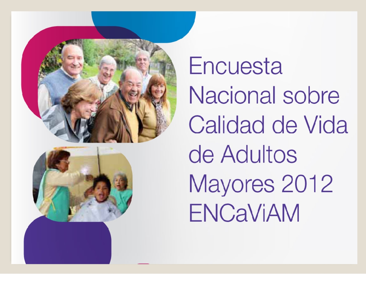 Encuesta Nacional sobre Calidad de Vida de Adultos (1) - Encuesta