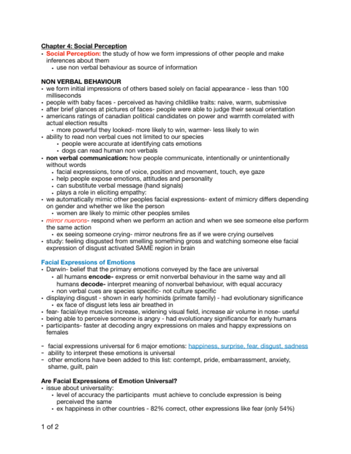 Ch 4 psych of soc - textbook notes - Chamer 4: Mial Perceﬂon - Social ...