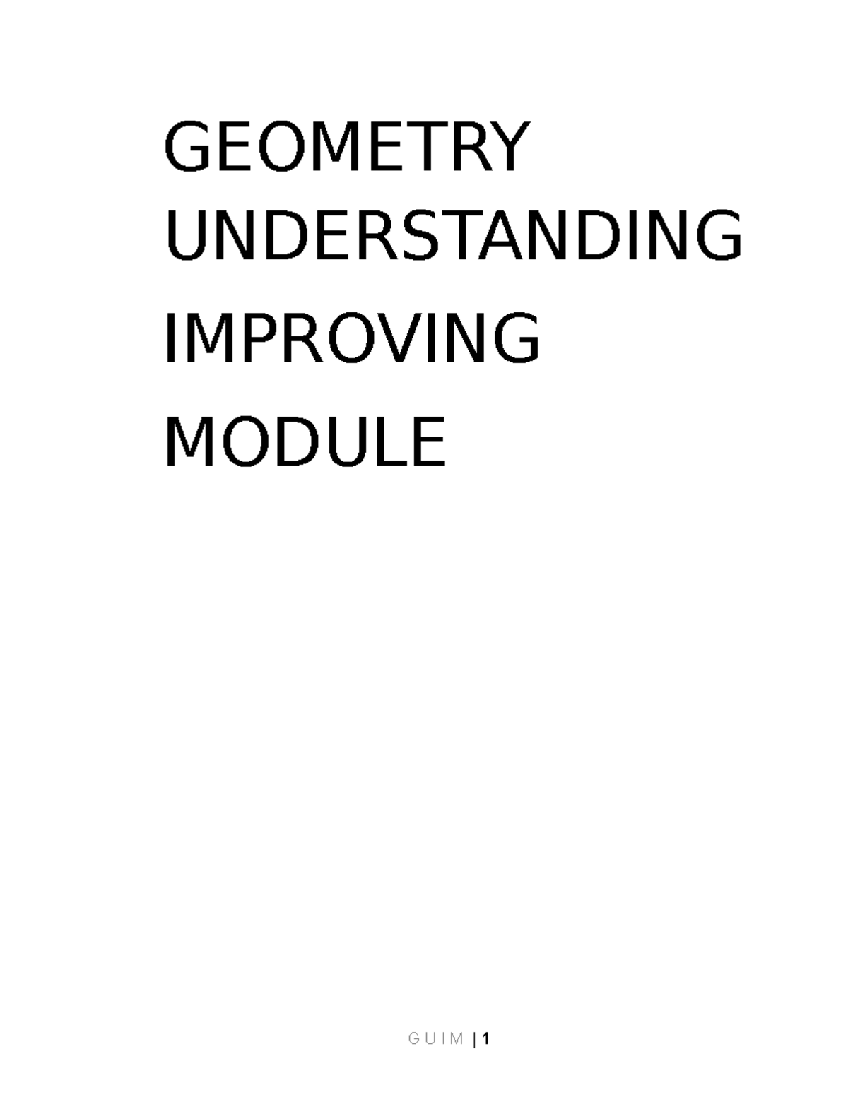 GUIM - Lecture notes 1 - Science, Technology, Engineering, and ...