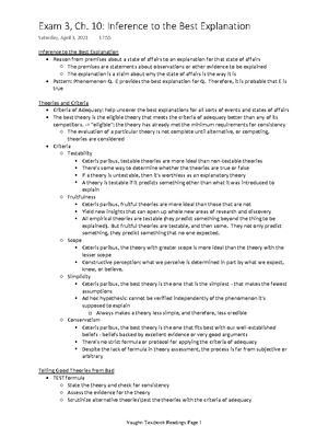 Exam 1, Ch. 2 Obstacles to Critical Thinking - Obstacles to Critical ...