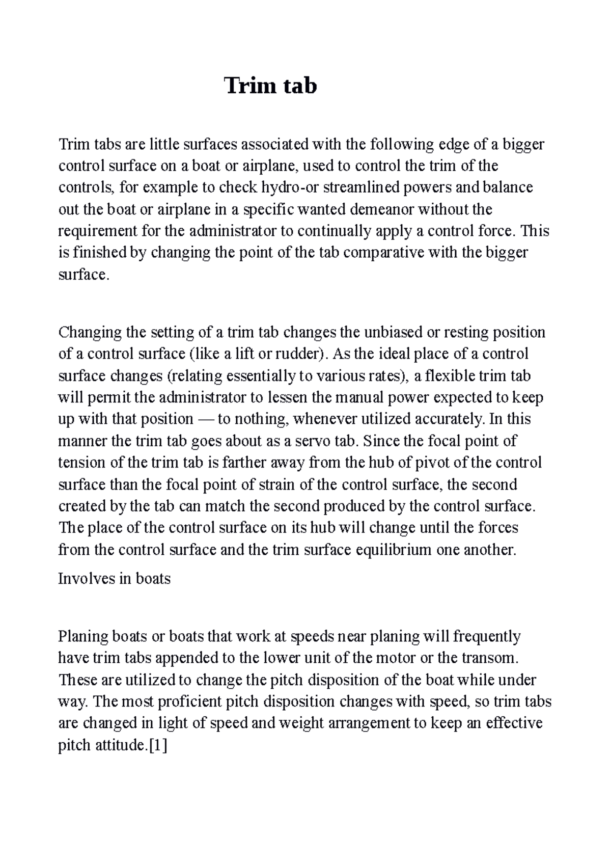 Trim tab Ifah Trim tab Trim tabs are little surfaces associated