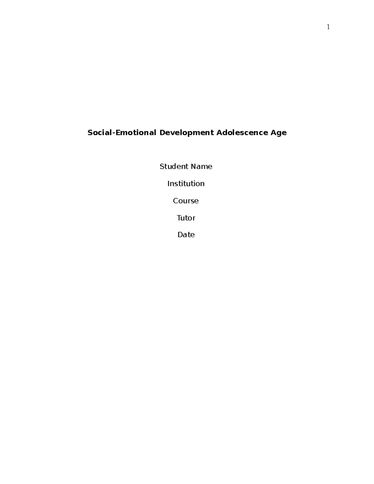 391913887-Social - Emotional Development adolescence age - Social ...