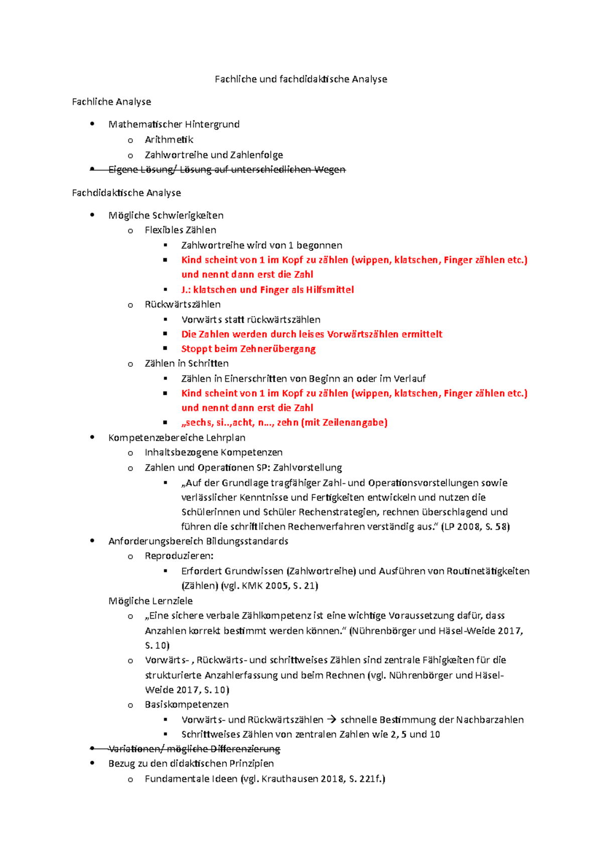 Fachliche Und Fachdidaktische Analyse - Fachliche Und Fachdidaktische ...