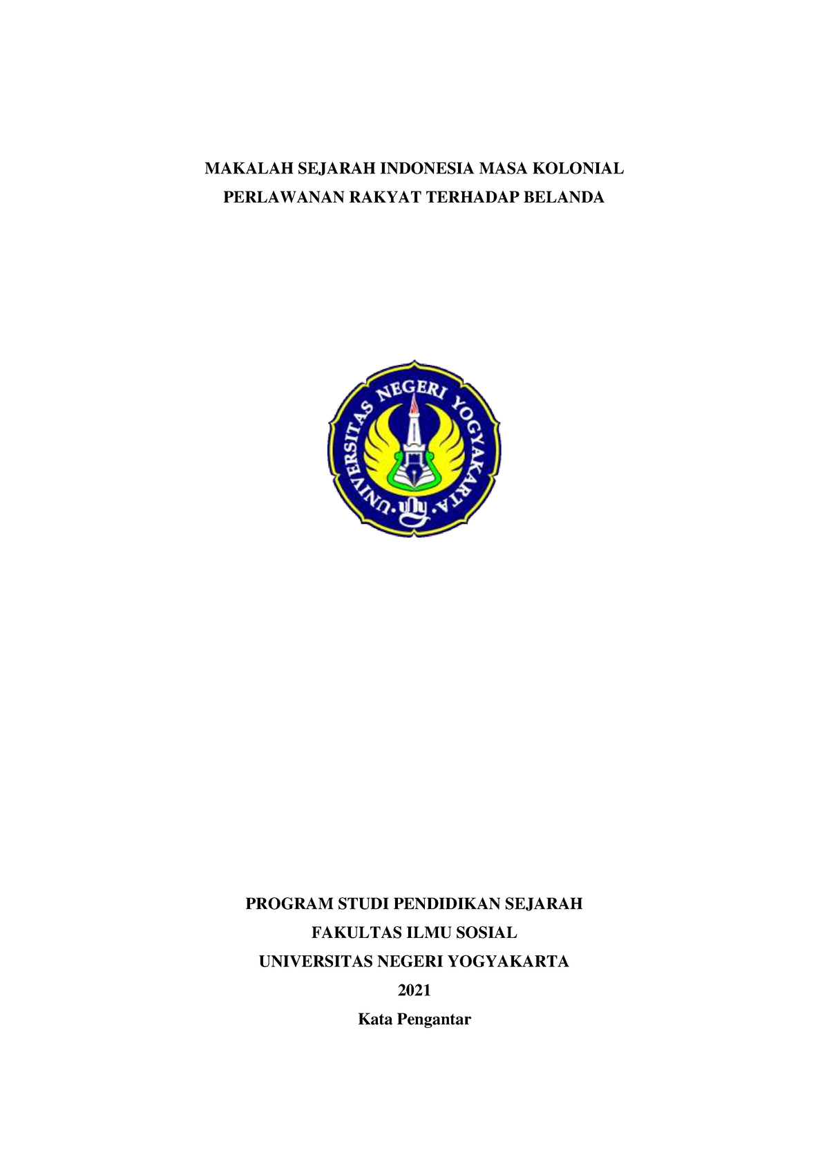 Sejarah Indonesia MASA Kolonial - MAKALAH SEJARAH INDONESIA MASA ...