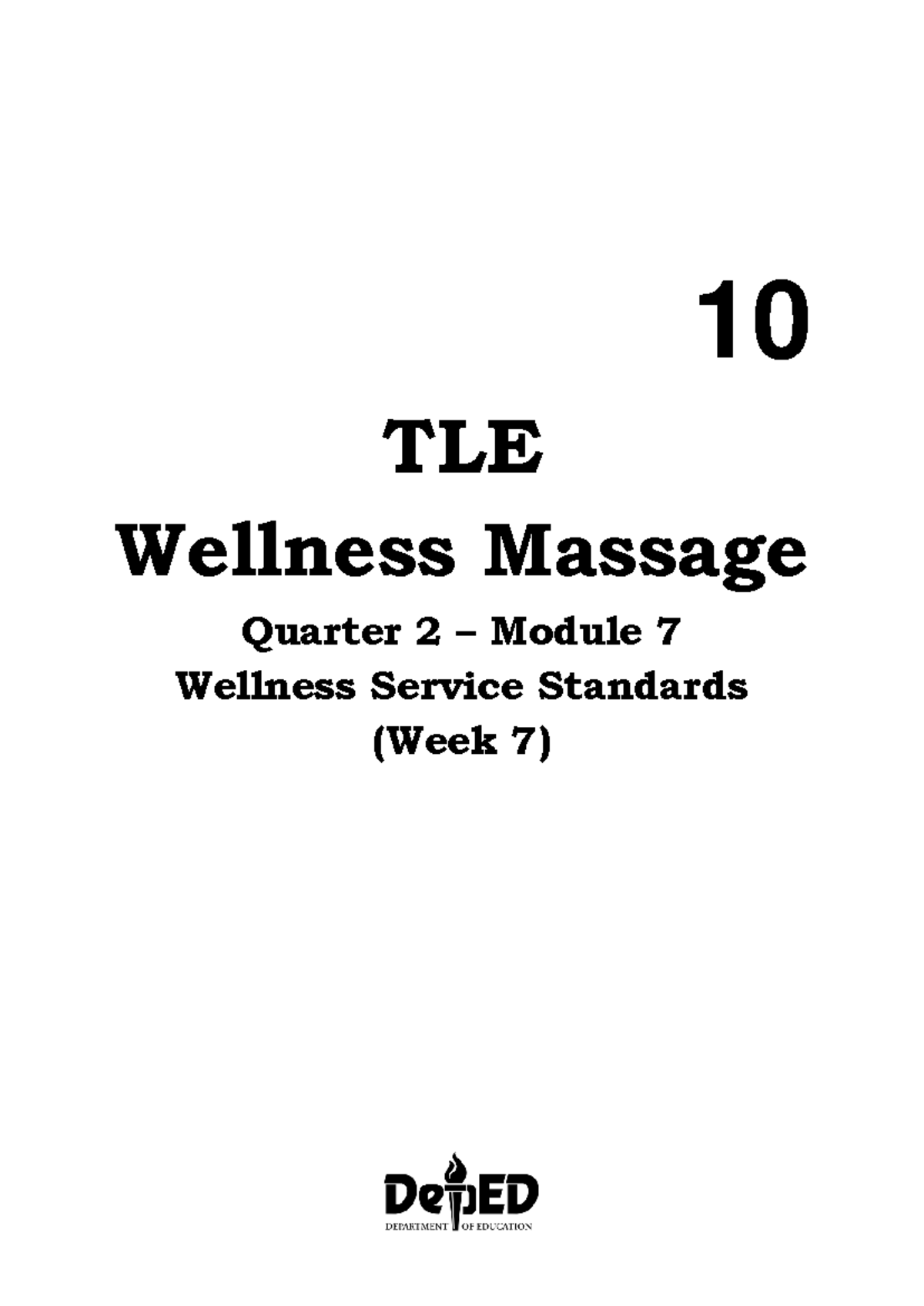 7 Q2TLEWellnessMassage 10 TLE Wellness Massage Quarter 2 Module