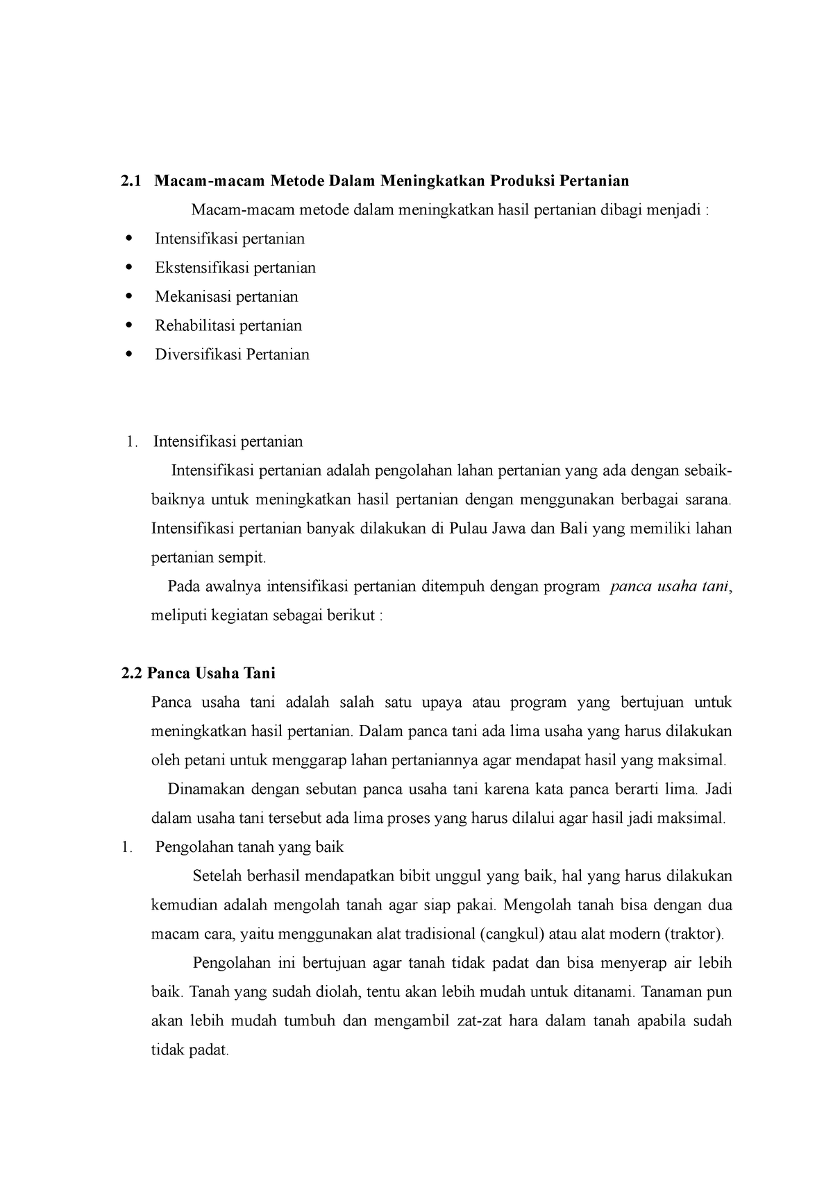 Metode Dalam Meningkatkan Produksi Pertanian - 2 Macam-macam Metode ...