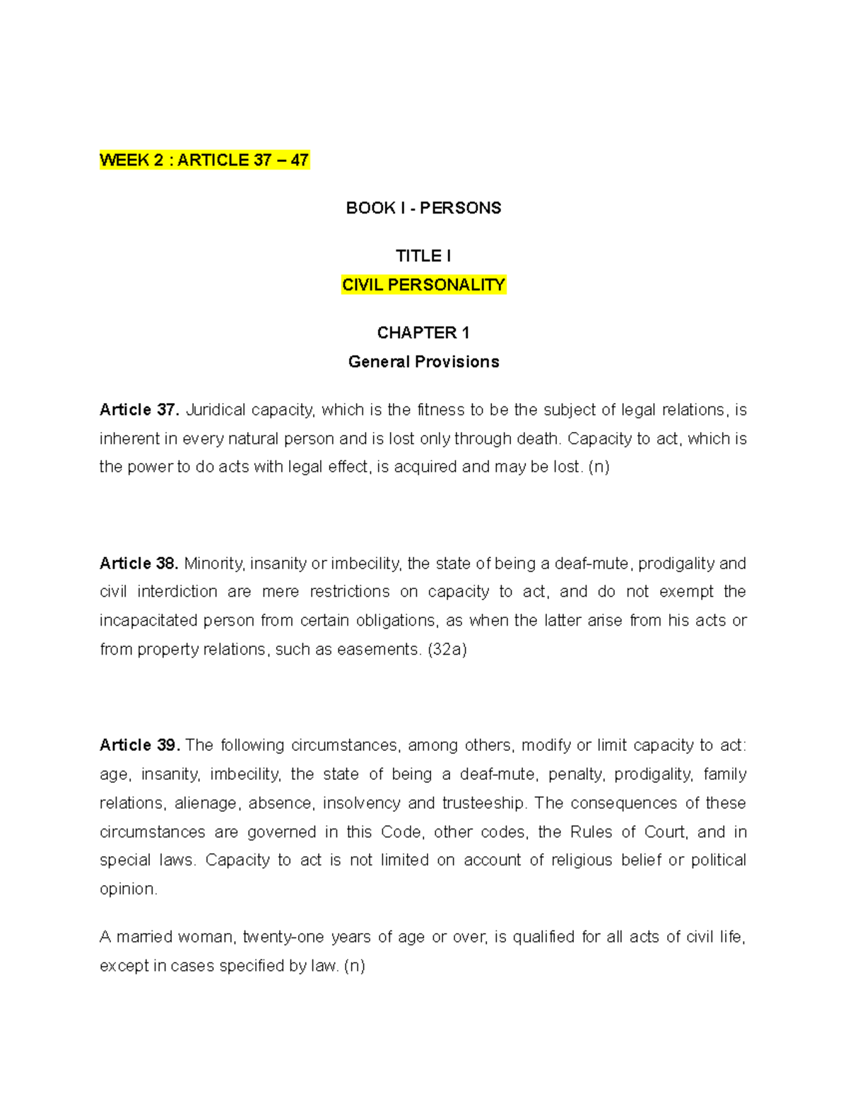 Law-on-Business Organization (General Provisions and Articles) - WEEK 2 ...