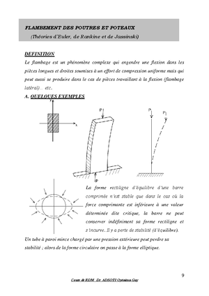 RDM Flexion deviée - Résistance des matériaux - 3 FLEXION DEVIEE ...