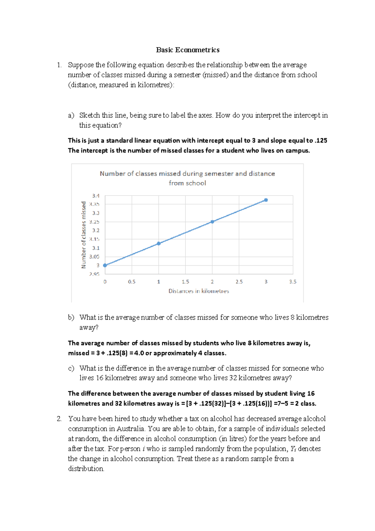 Basic - lesson1 - Basic Econometrics Suppose the following equation ...