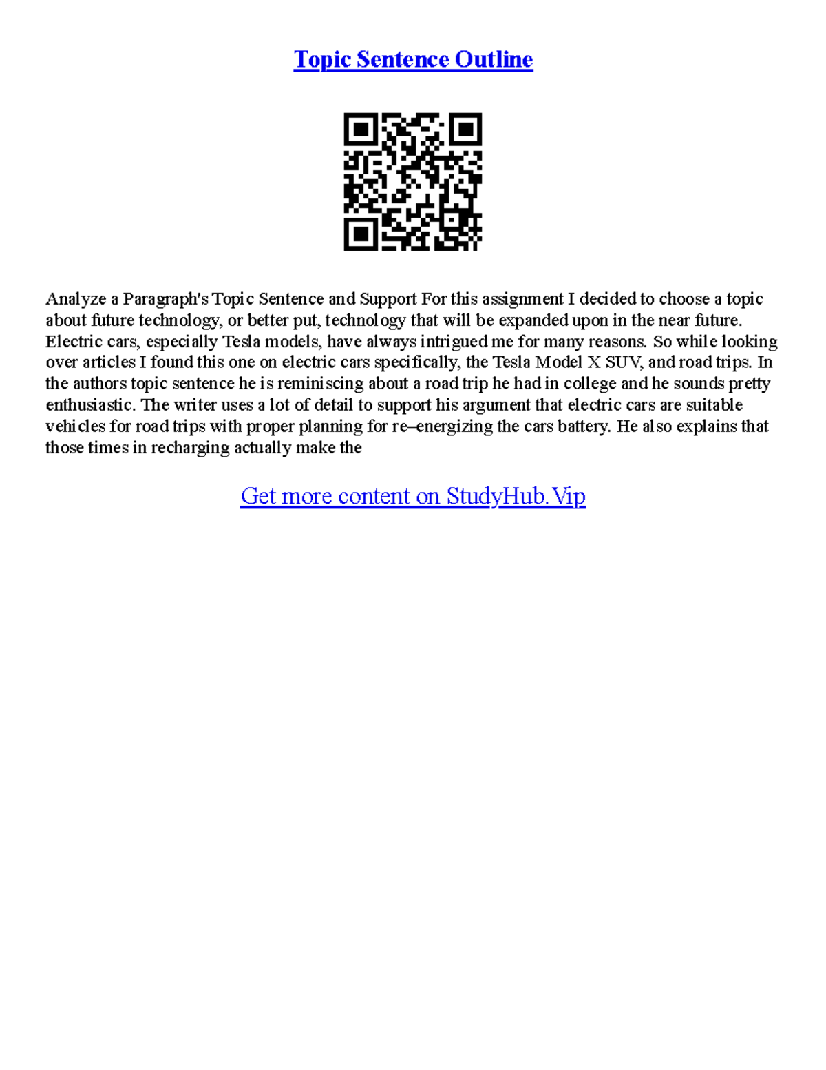 Sample Argumentative Essay Outline Topic Sentence Outline Analyze A