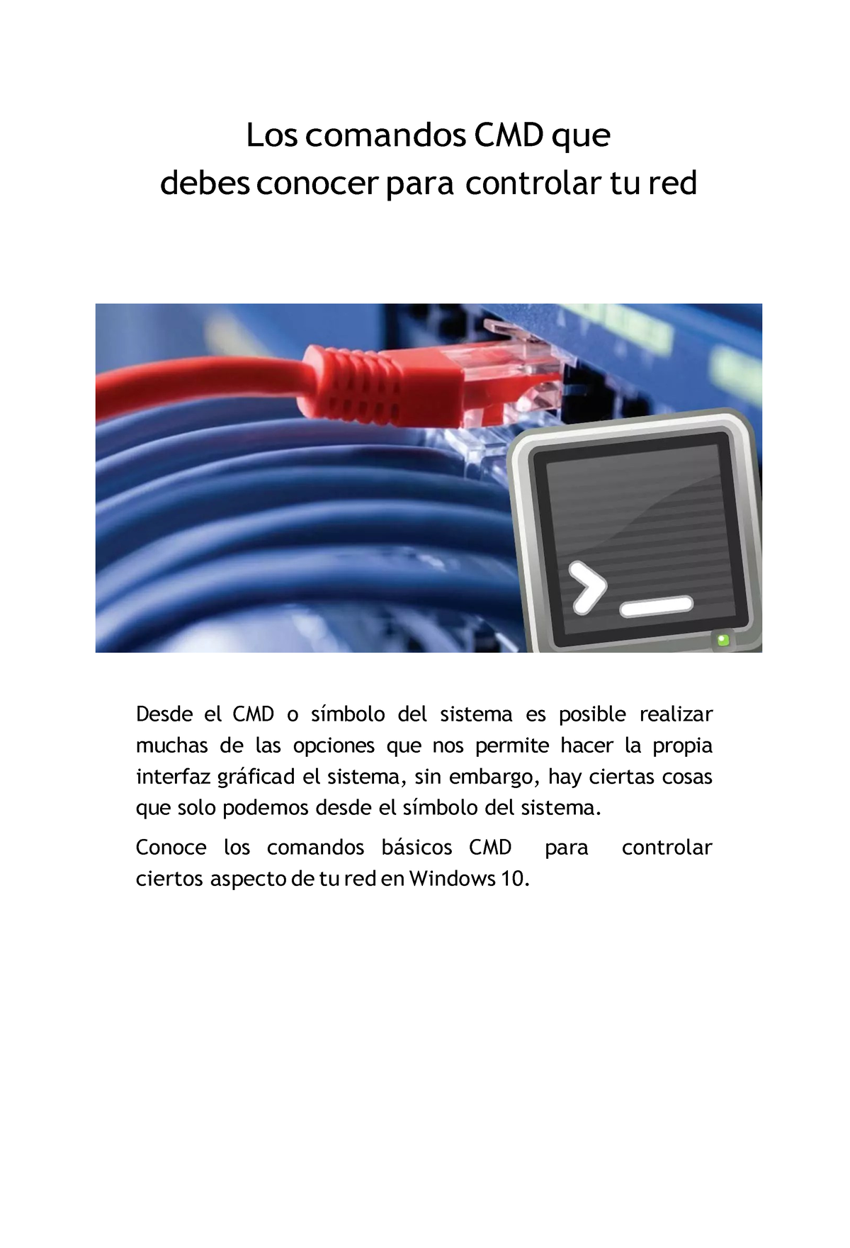 Comandos Red En Windows Los Comandos Cmd Que Debes Conocer Para Controlar Tu Red Desde El Cmd 0321