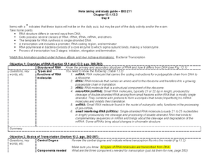 BIO 211- Day 12 Gene Regulation in Bacteria - Note taking and study ...