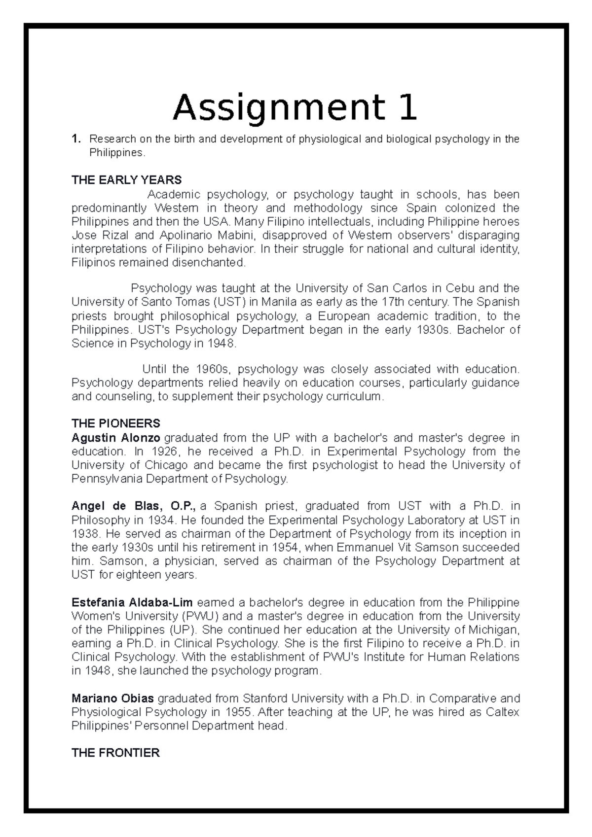 Iris May A. Patron Assignment 1 (Foundation of Physiological