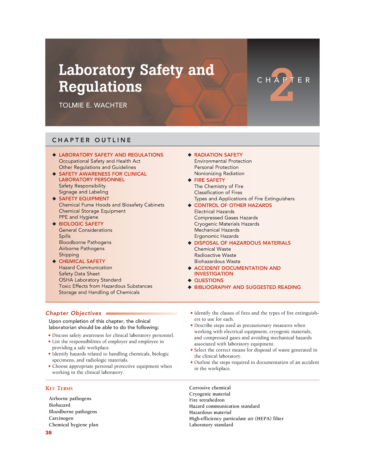 CC - Laboratory Safety (DAY 1) - BOOK - 36 KEY TERMS Airborne pathogens ...