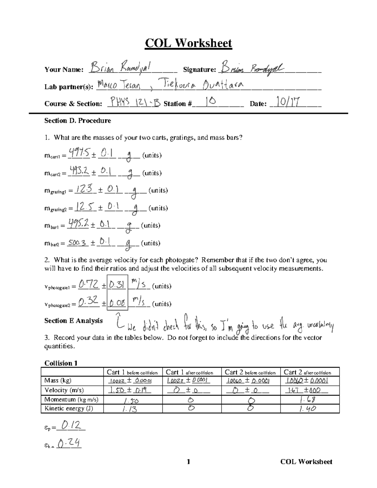 8i4 COL Worksheet 241024 213809 - COL Worksheet Your Name ...