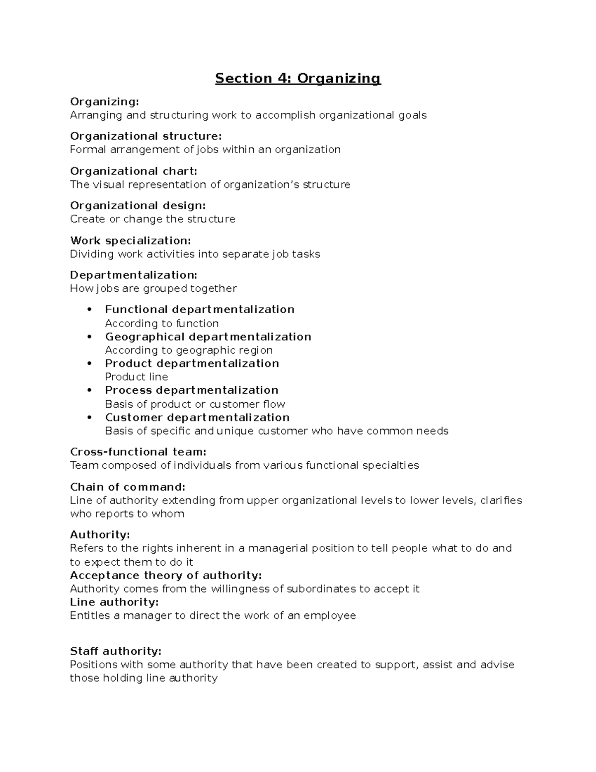 Section 4 Summary Business Management Obs 114 Up Studocu