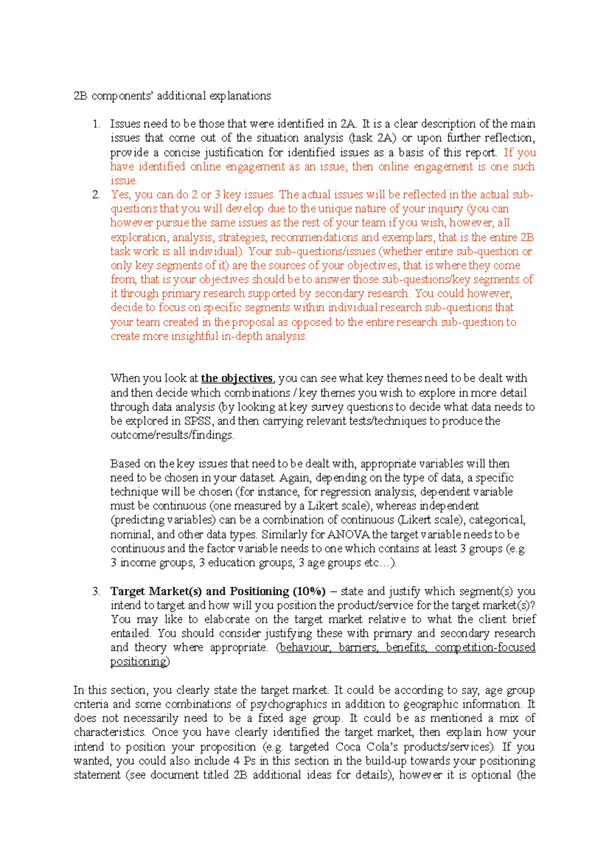 2B components additional explanations - 2B components’ additional ...