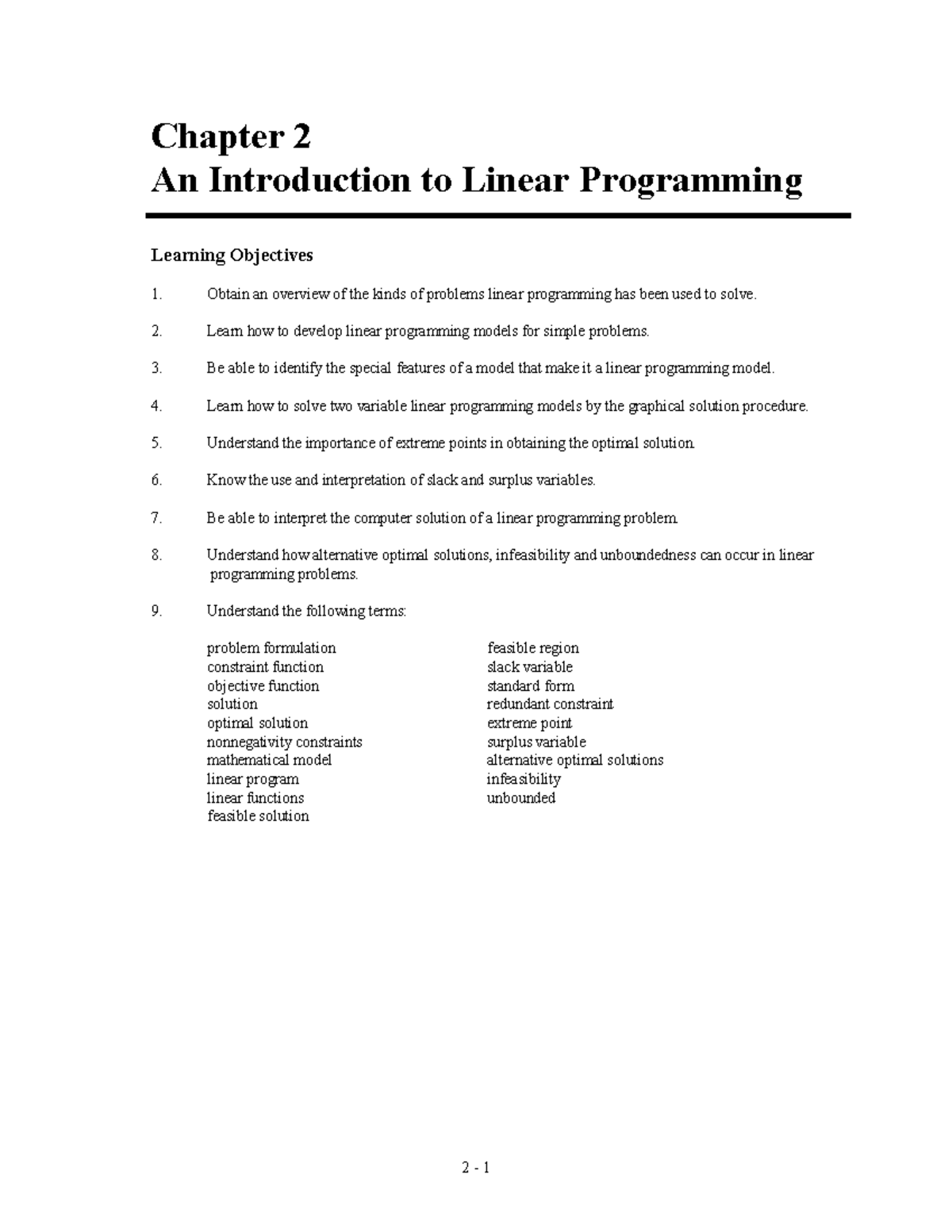 Part-1 - mba - 2 - 1 Chapter 2 An Introduction to Linear Programming ...