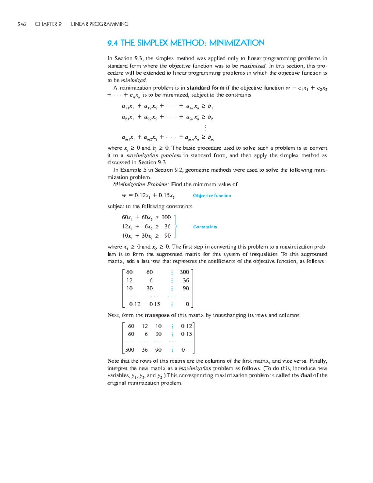 CHAPTER 9.4 MANAGERIAL SCIENCE LINEAR PROGRAMMING - 9 THE SIMPLEX ...