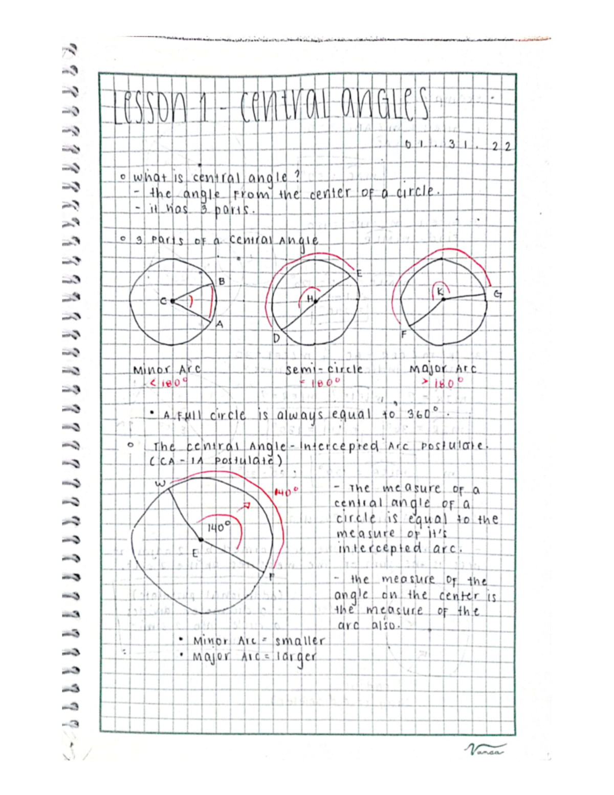 L1 - Central Angles - esson centralangles 01.31 what is central angle ...