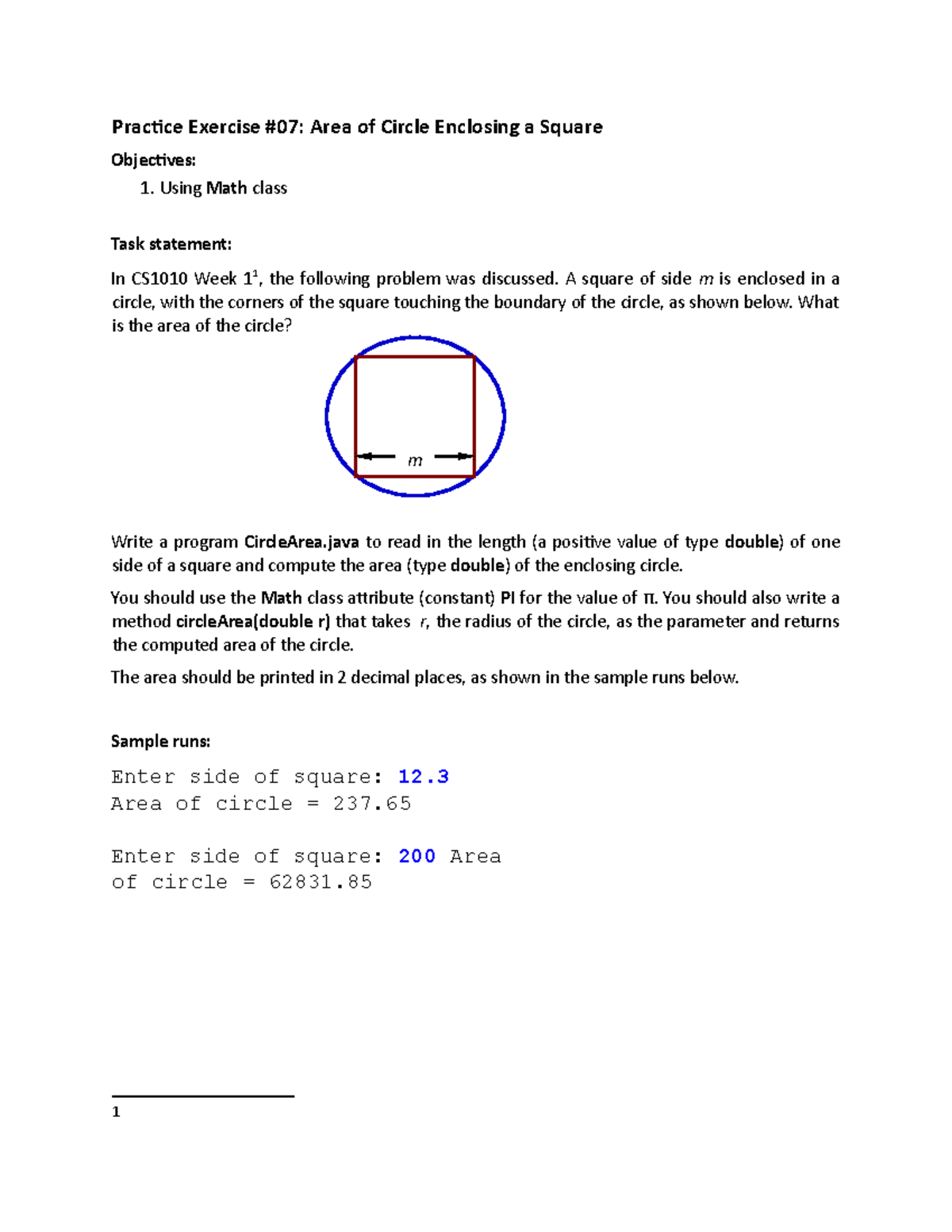 area-of-circle-enclosing-a-square-practice-exercise-07-area-of