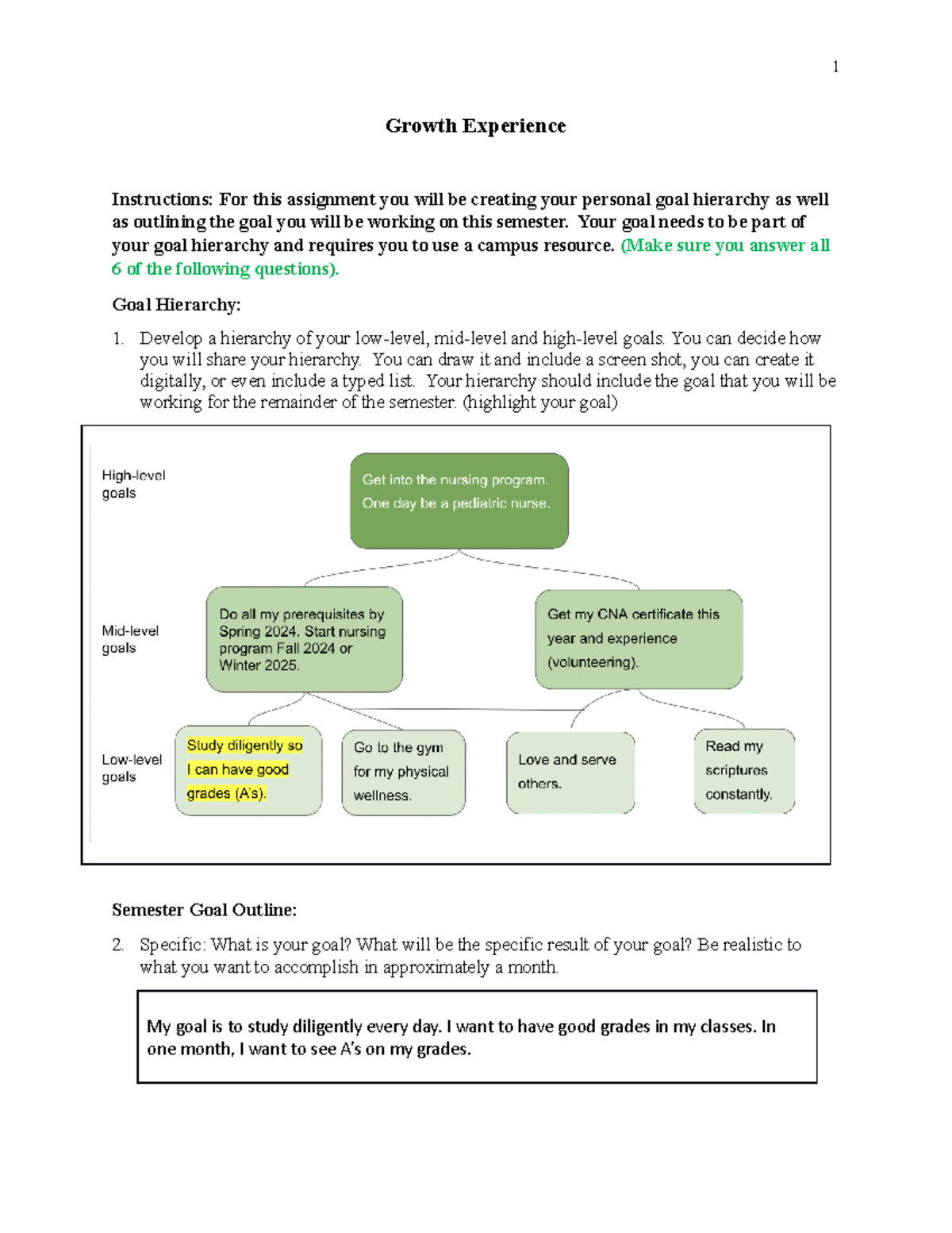 growth experience essay