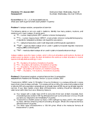 PS1 121 2022 - This problem set will help you improve your chemistry ...