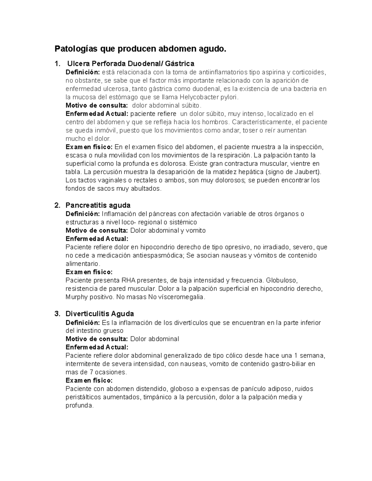 Ulcera Perforada Duodenal Patolog as Que Producen Abdomen Agudo 1 