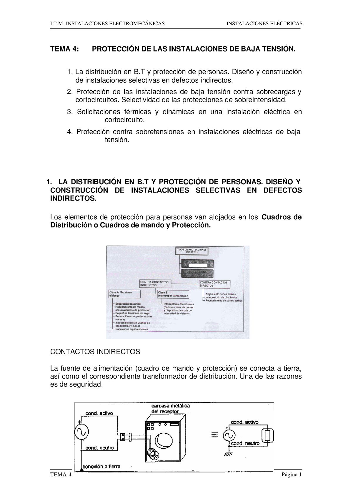 Ie06t4 - Protecciones Y Coordinación - TEMA 4: PROTECCIÓN DE LAS ...