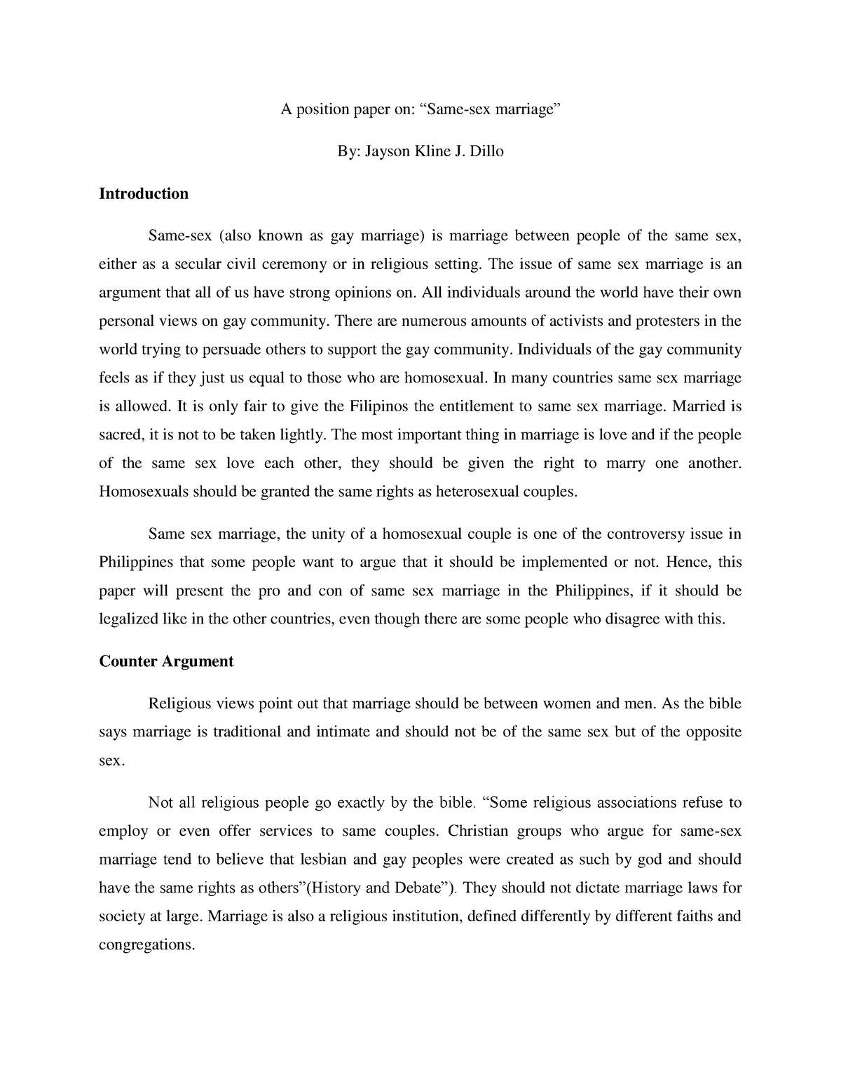 373381697 SAME SEX Marriage A Position Paper On Same Sex Marriage   Thumb 1200 1553 