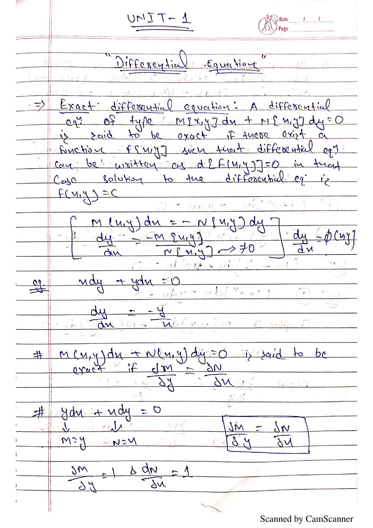 Unit 1 Math - B.tech CSE - Studocu