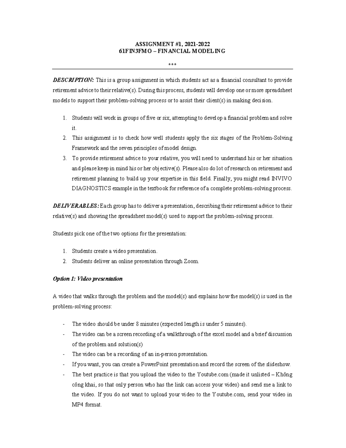 Assignment 1 Guide FMO 30 - Financial statement analysis - Studocu
