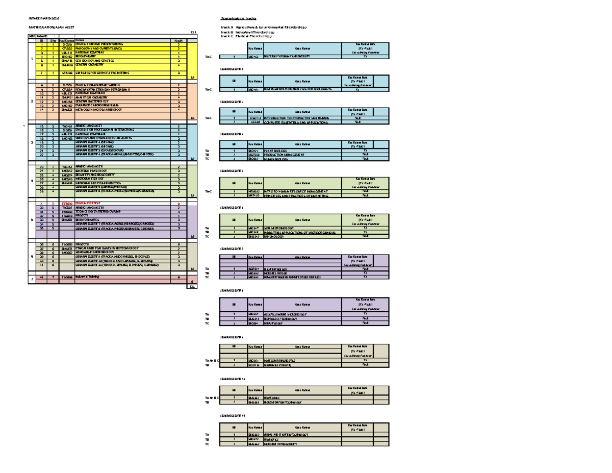 OCT 2022 AS2571A Study PLAN - INTAKE MARCH2020 Specialization Tracks ...