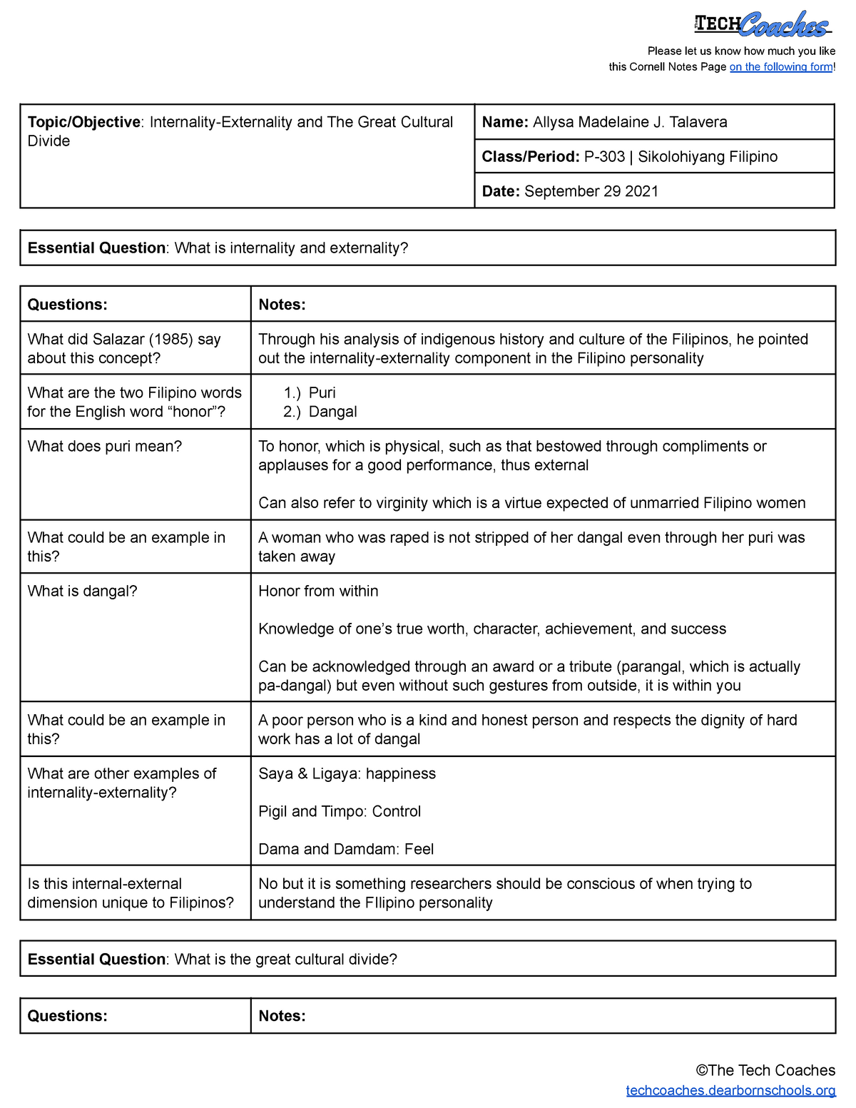 Filipino Psychology┊Internality-Externality and The Great Cultural ...