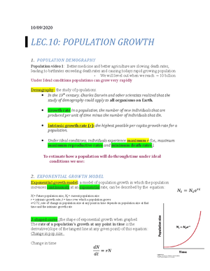 Population Growth & Regulation - 69 Populations Have Growth Limits ...