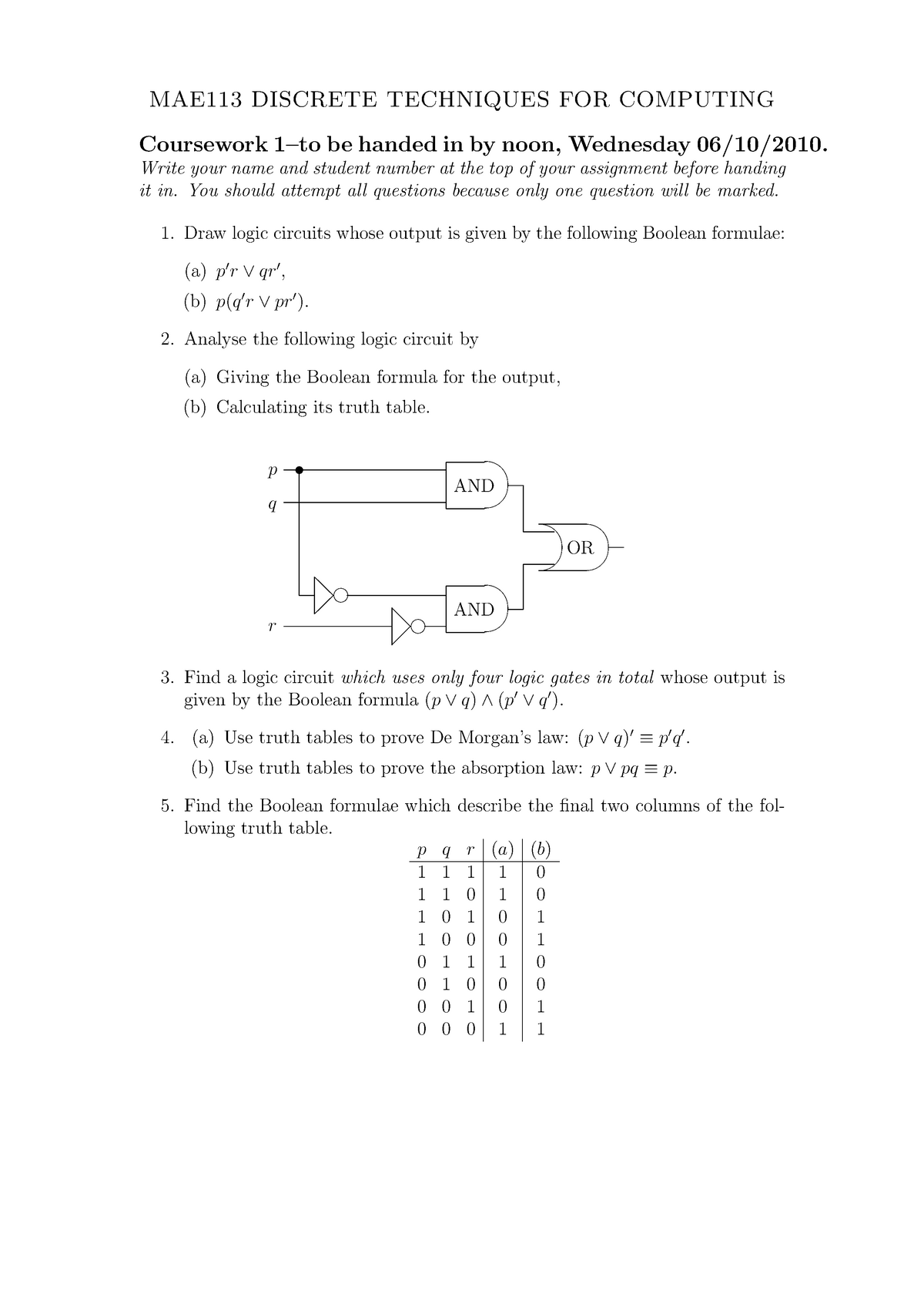 coursework-1-questions-mae113-discrete-techniques-for-computing