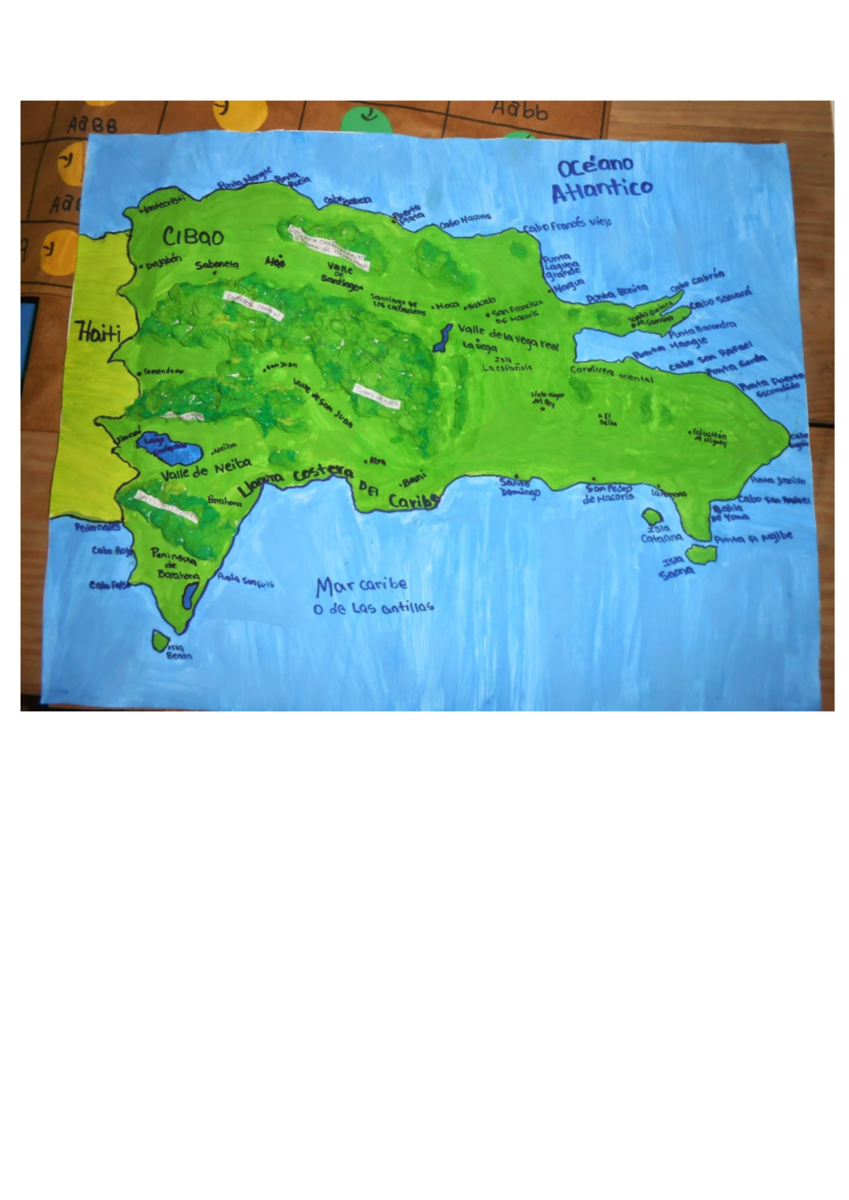 Mapa de República Dominicana. - océano Atlantico Aa Manteoristi Hacons ...