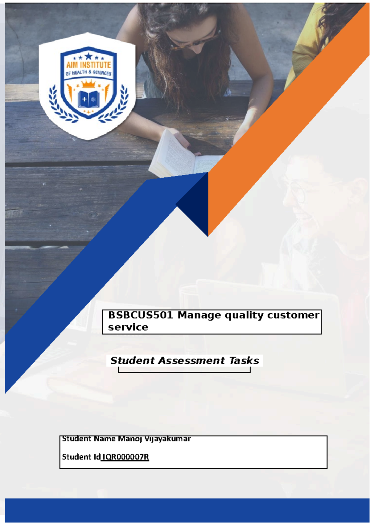 bsbcus501 manage quality customer service assignment 1