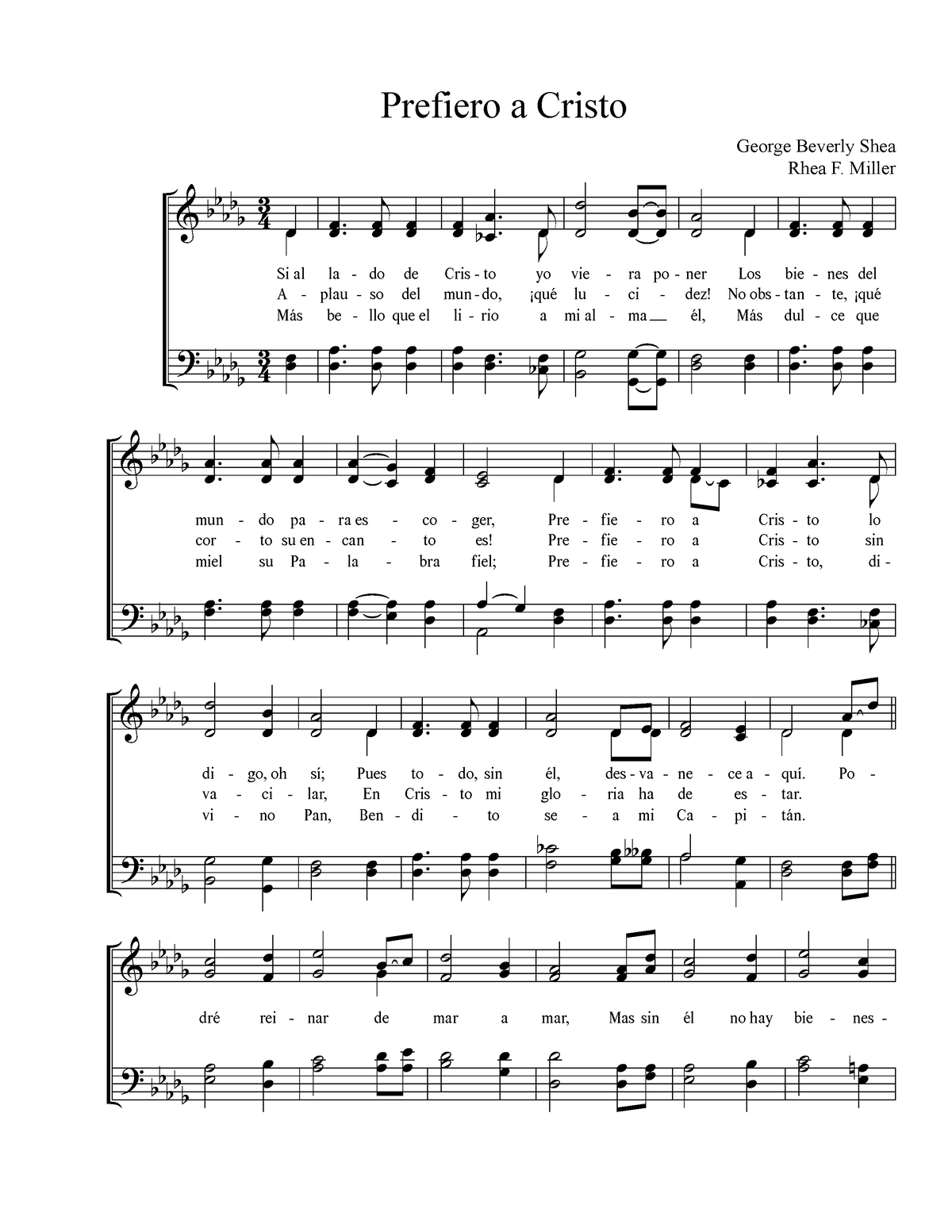 Prefiero Hymn - Composiciòn - & ? B B B B B B B B B B 4 3 4 3 œ Más A ...