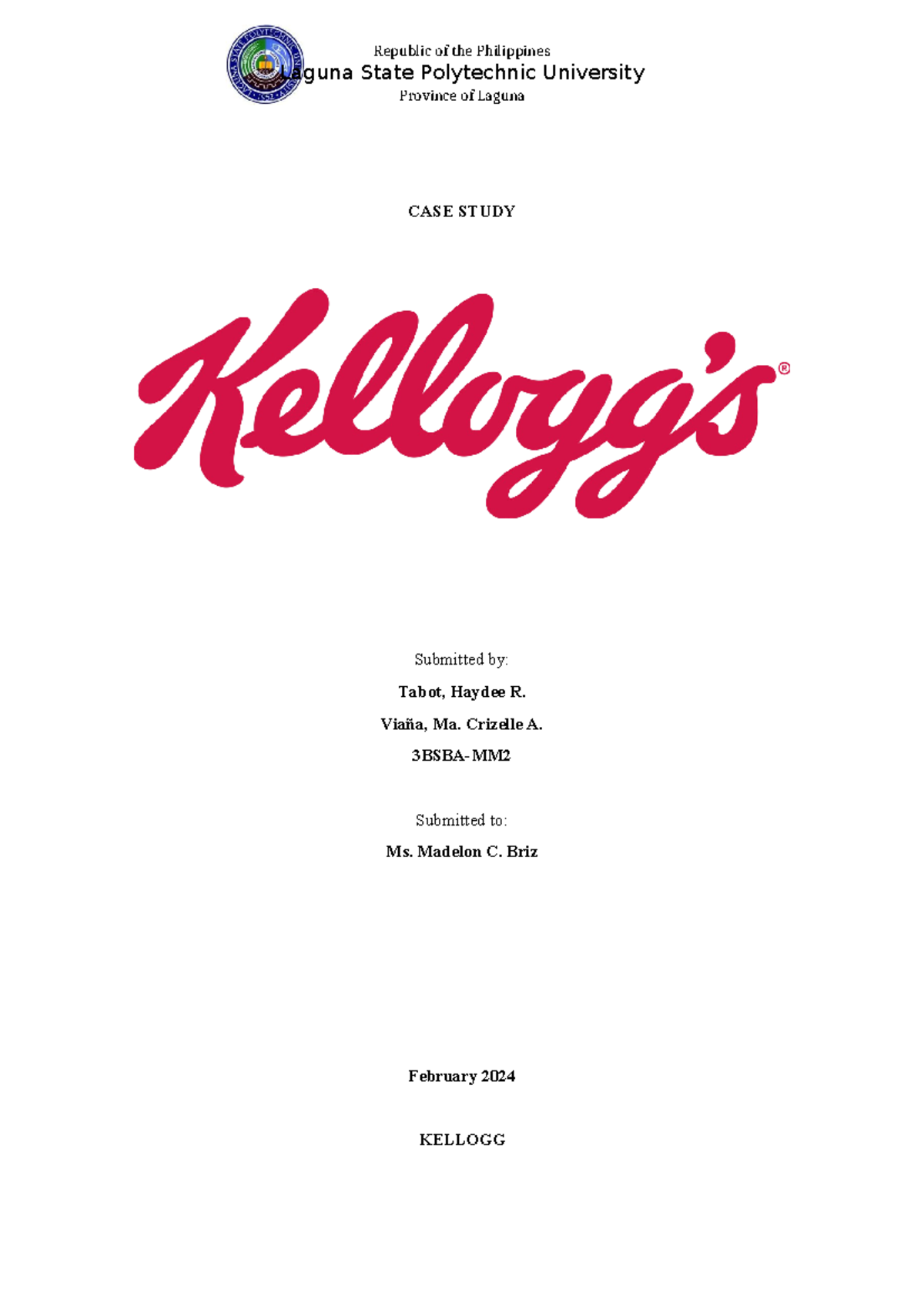 a case study on kelloggs