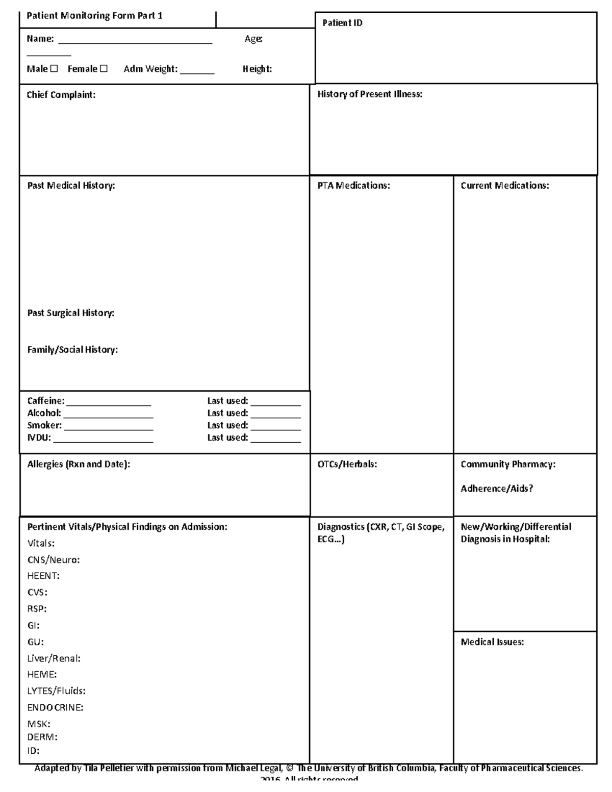 Patient+Work+up+form+March+2017 +v10 **PTA Medications Current